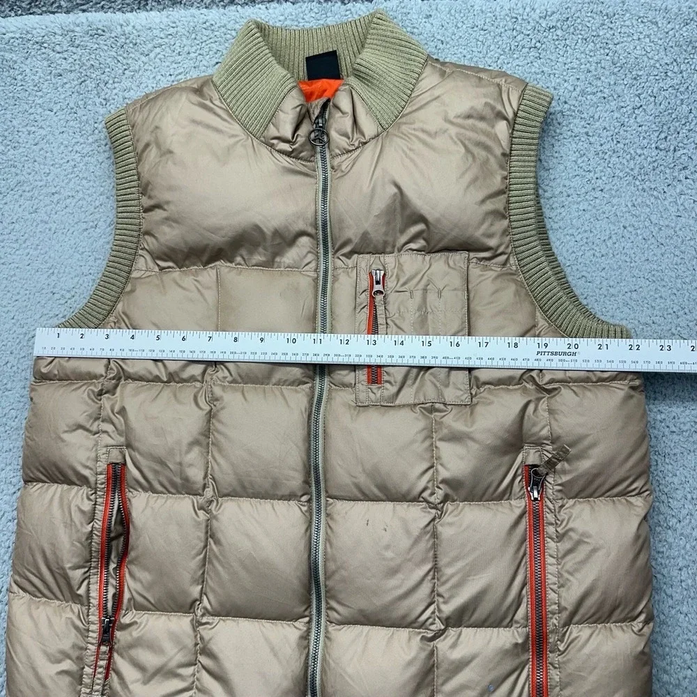 Nike Air Jordan 436554-235 Mens Large Tan Quilted Full-Zip 550 Down Puffer‎ Vest